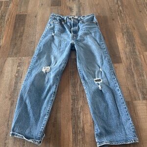 Levi Ribcage Straight Ankle Jeans